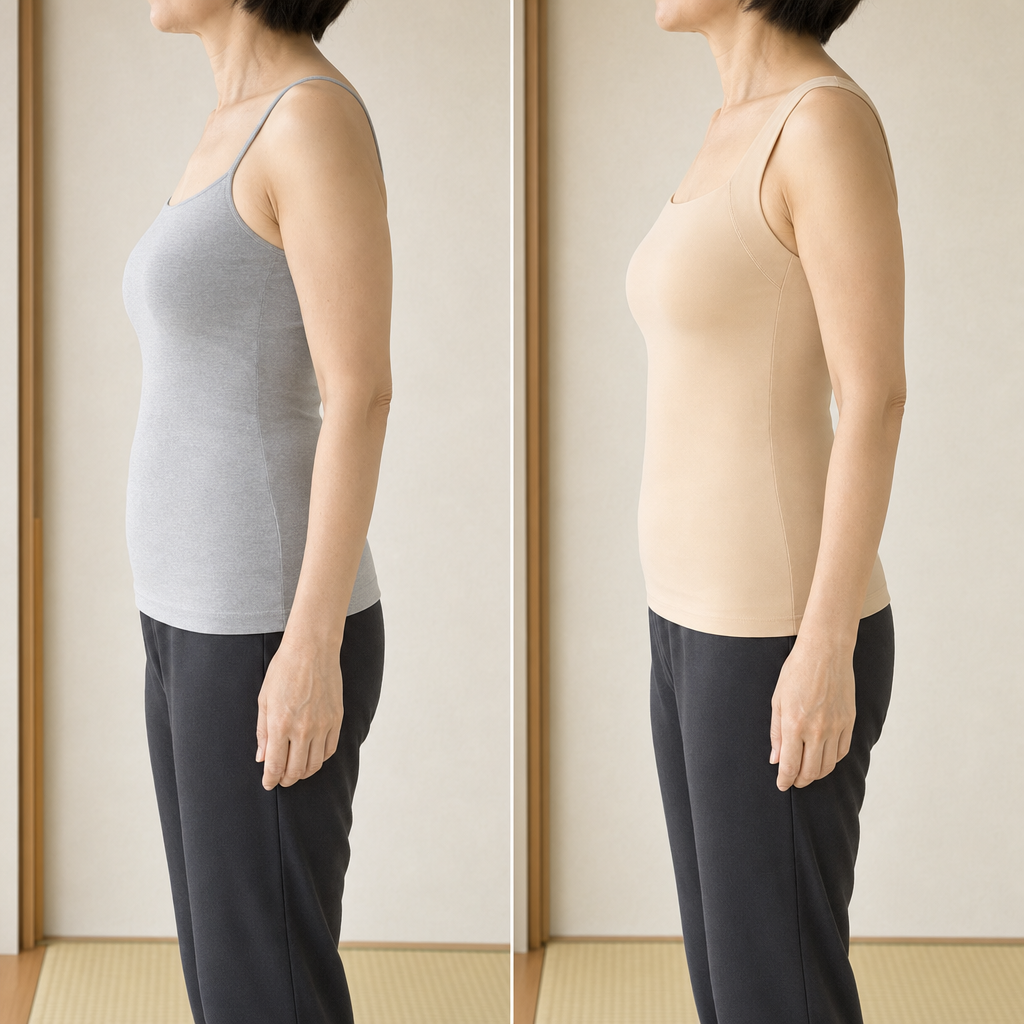 佐藤 美和さんの着用前と着用後